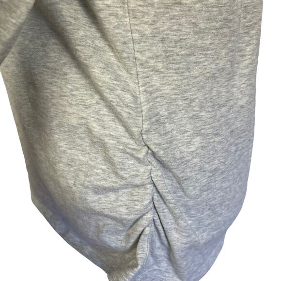 Sundance Bellina Ruched Velvet Sleeve Twilight-Core Grey Medium Top - Picture 7 of 10